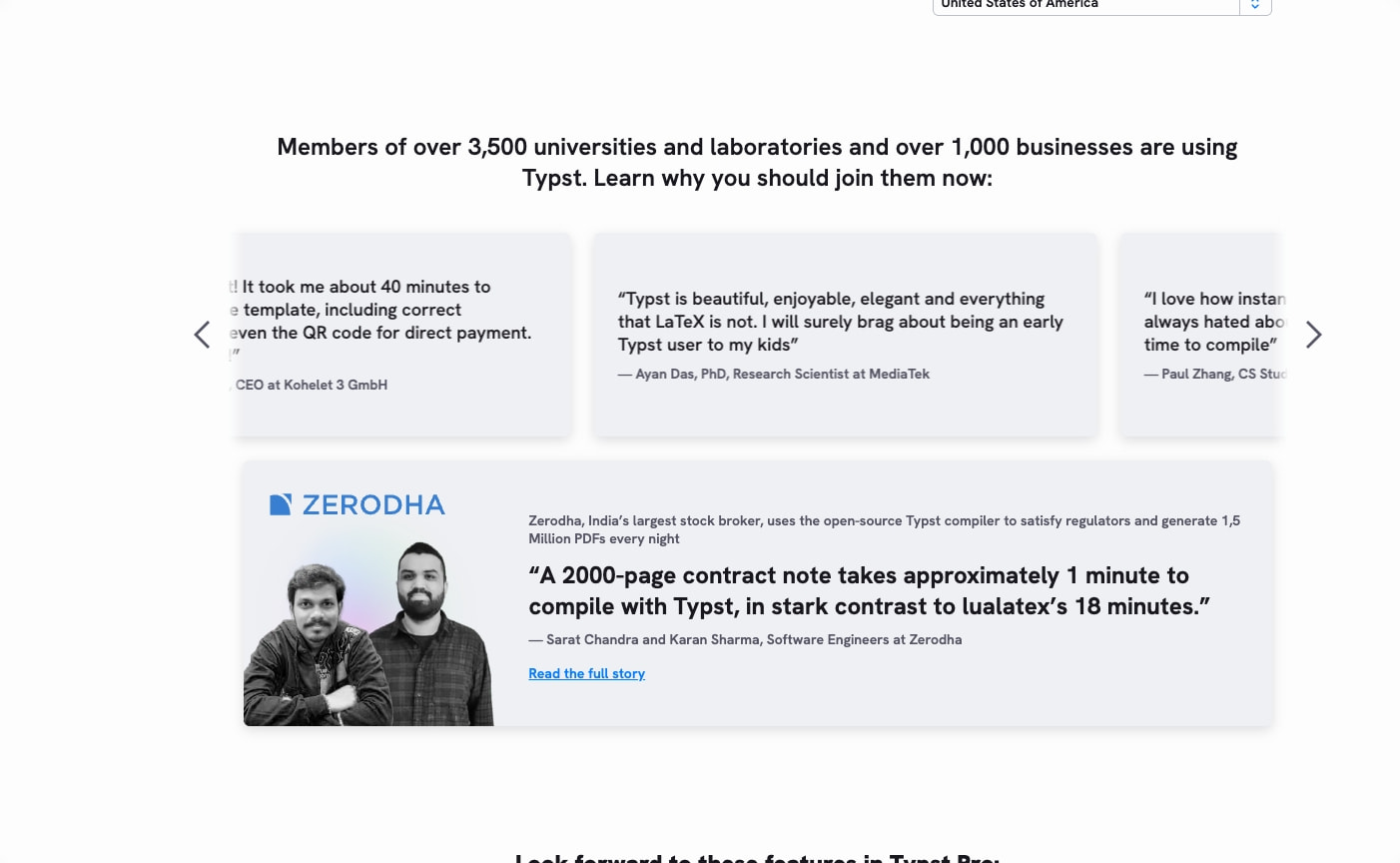 Typst: Pricing captured website design