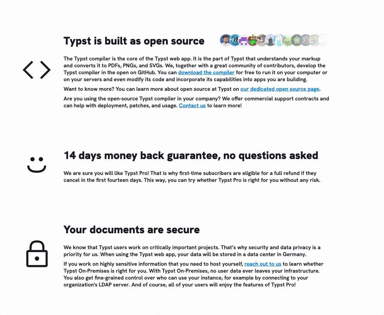 Typst: Pricing captured website design