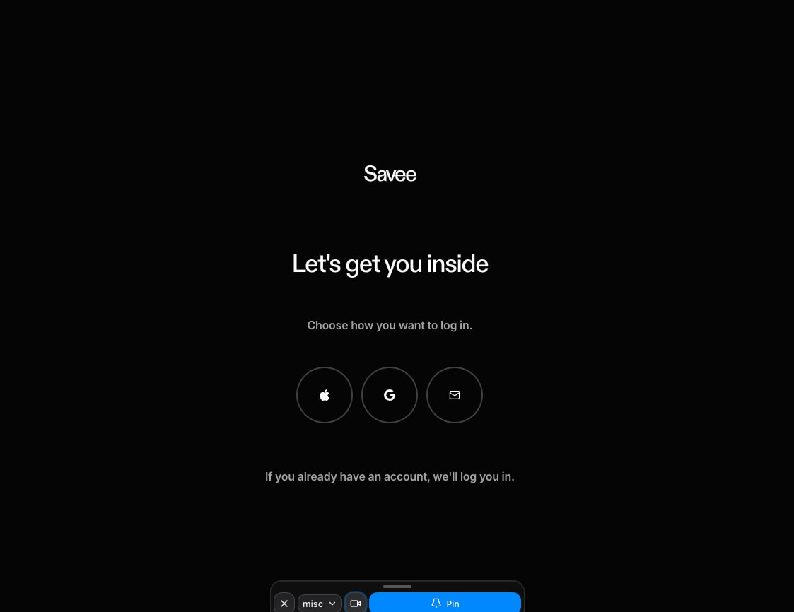 Log in - Savee captured website design