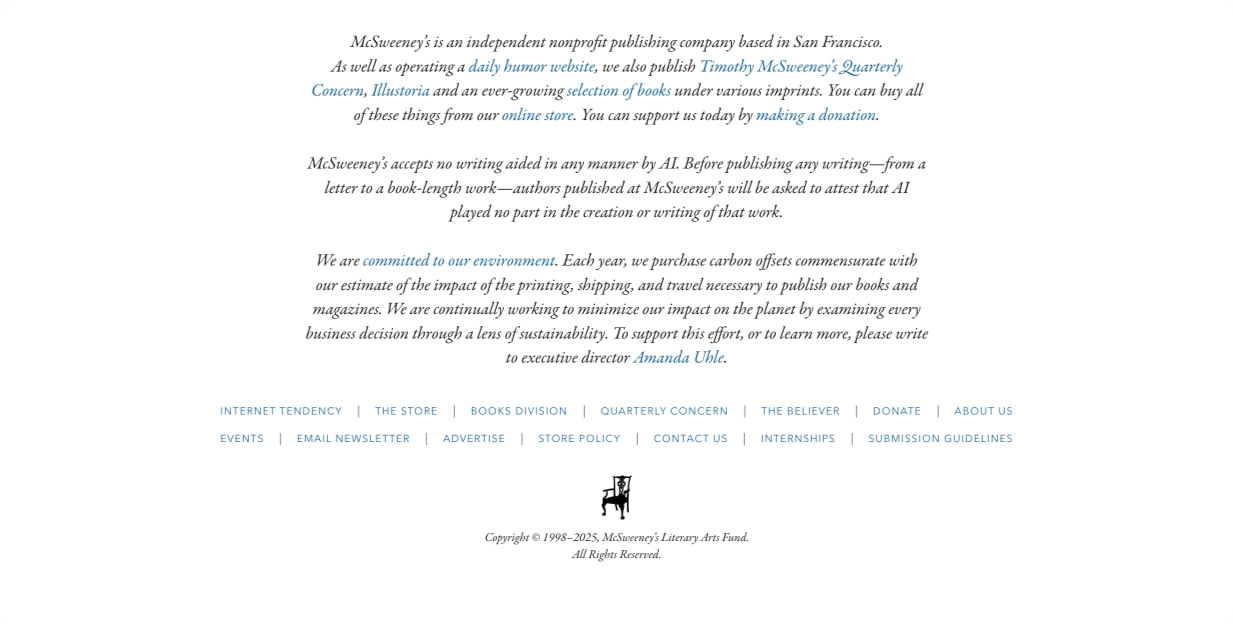 Hi, It’s Me, Wikipedia, and I Am Ready for Your Apology - McSweeney’s Internet Tendency captured website design