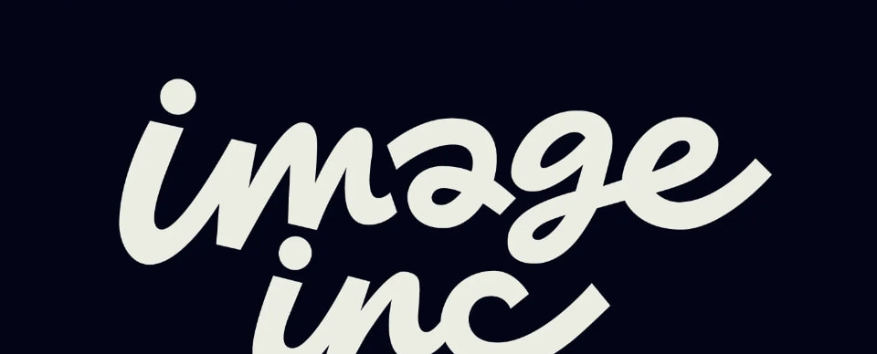 image inc: custom lettering / logotype by ForSureLetters on Dribbble captured website design
