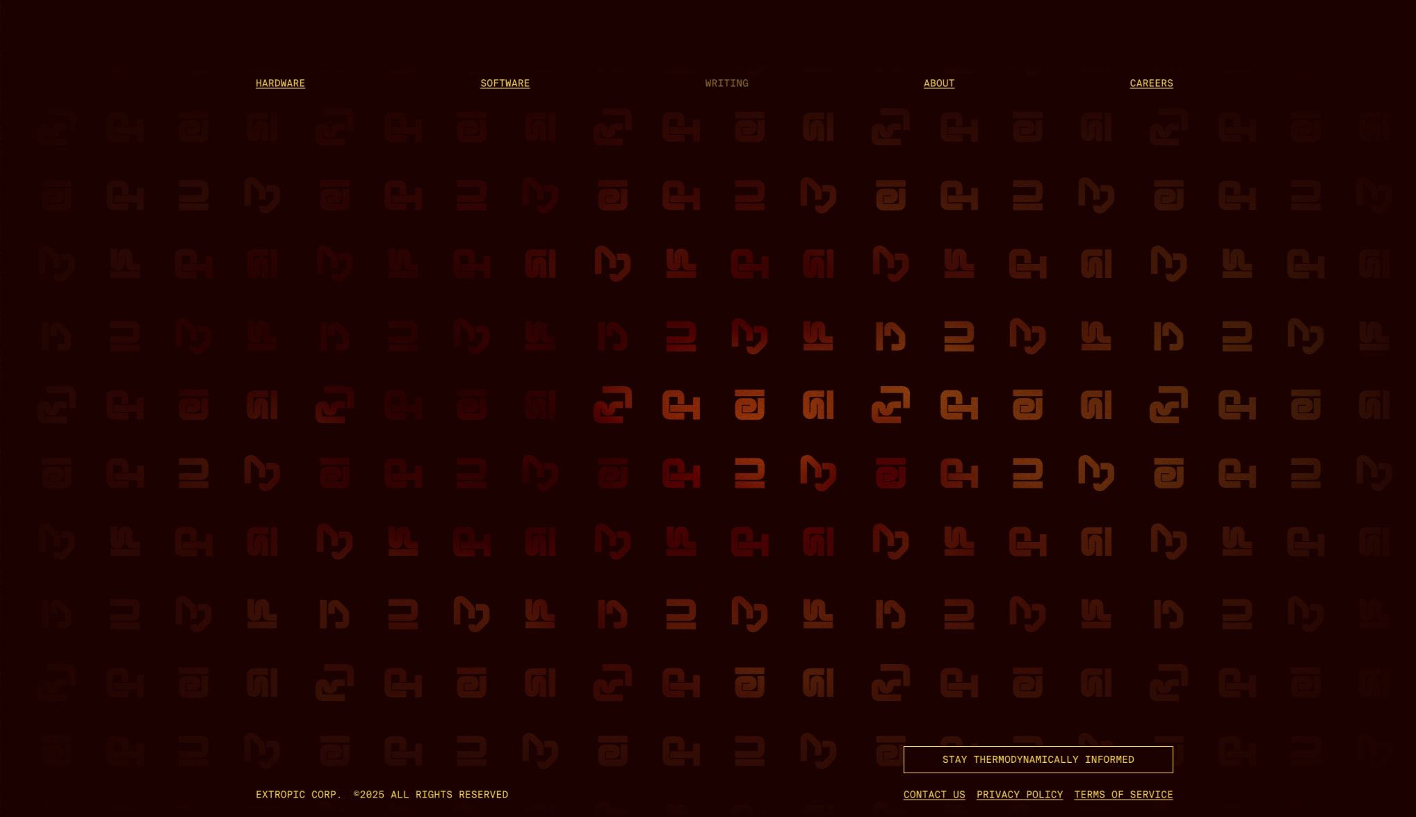 Inside X0 and XTR-0 | Extropic captured website design