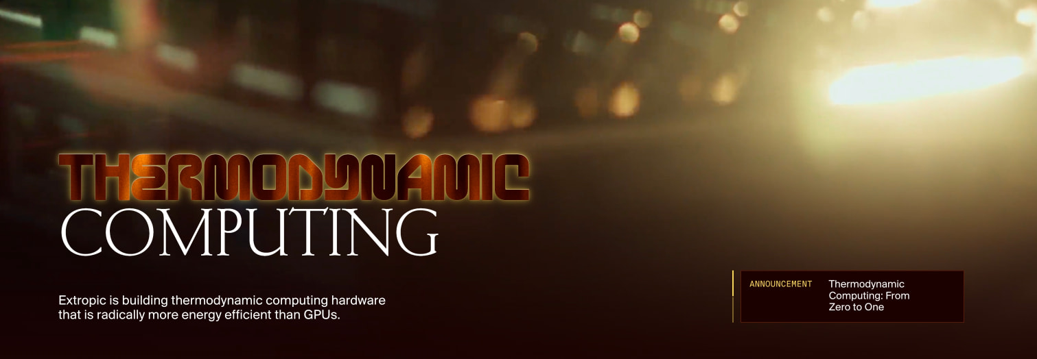 Extropic | Home captured website design
