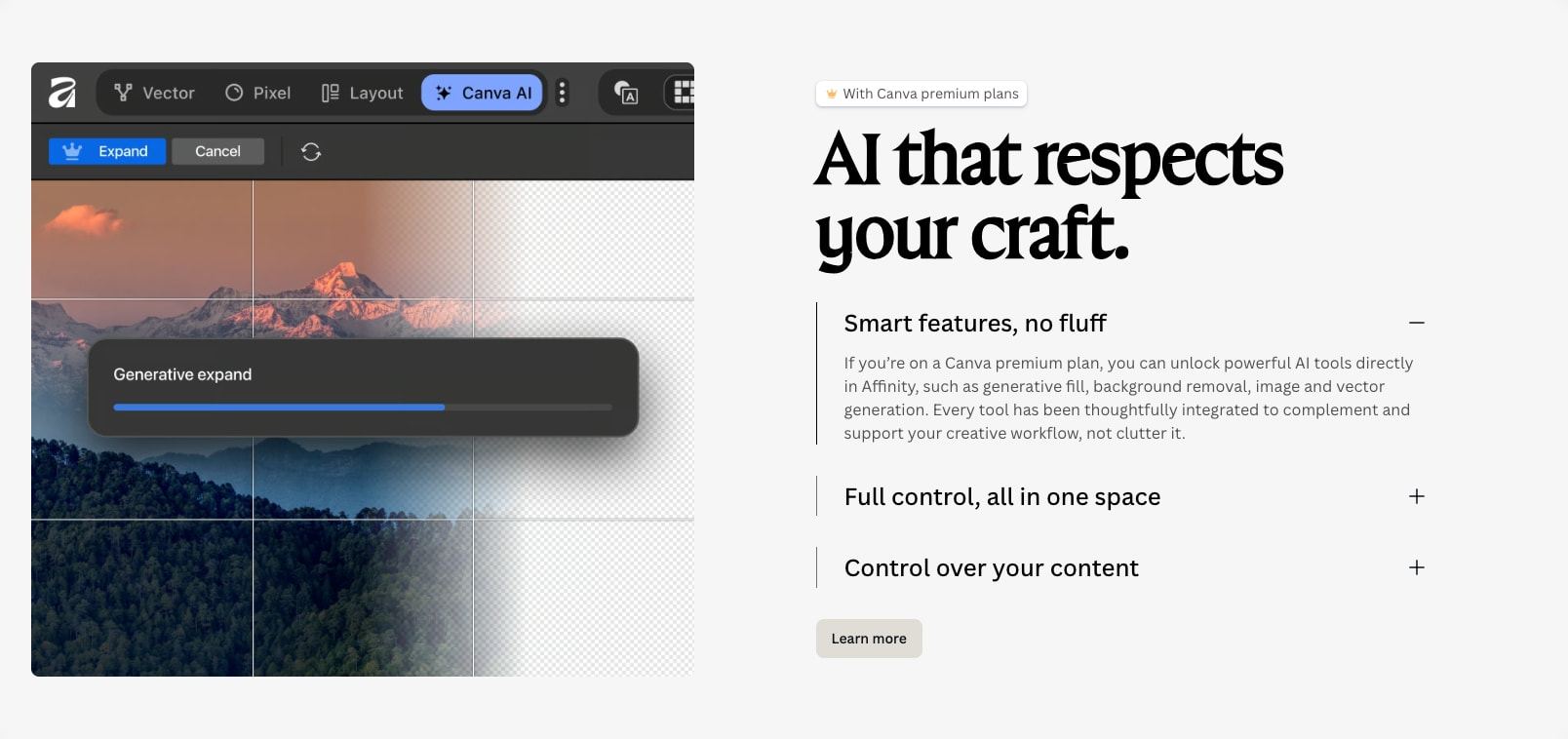 Affinity | Professional Creative Software, Free for Everyone captured website design
