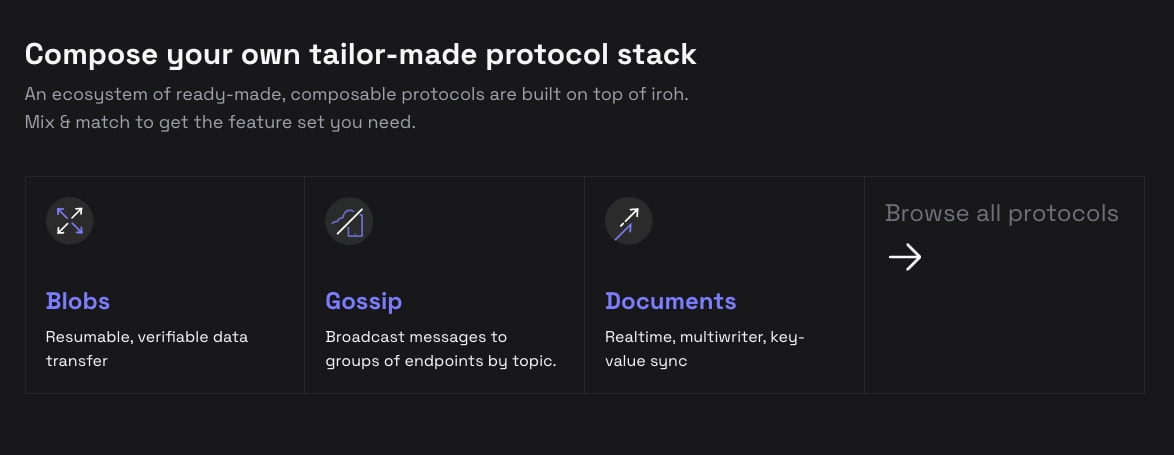 Iroh captured website design