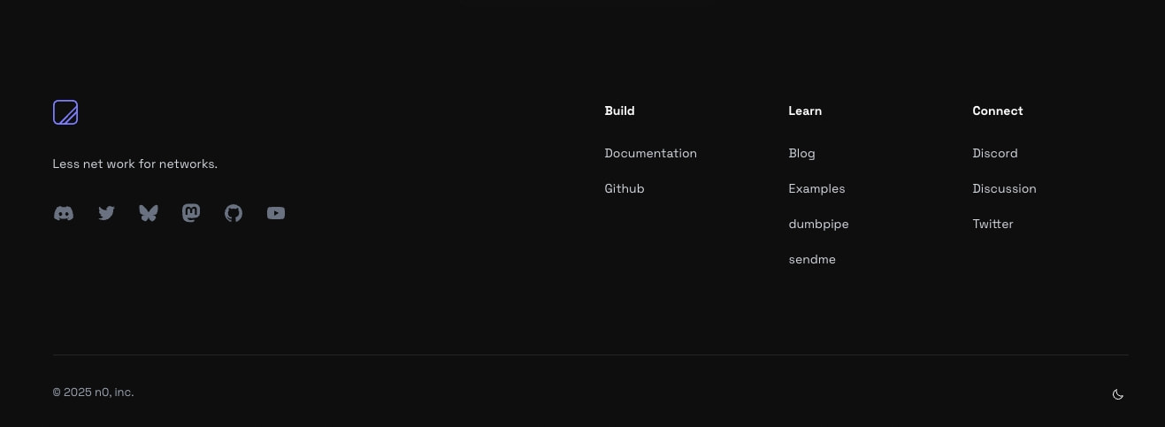 Iroh captured website design
