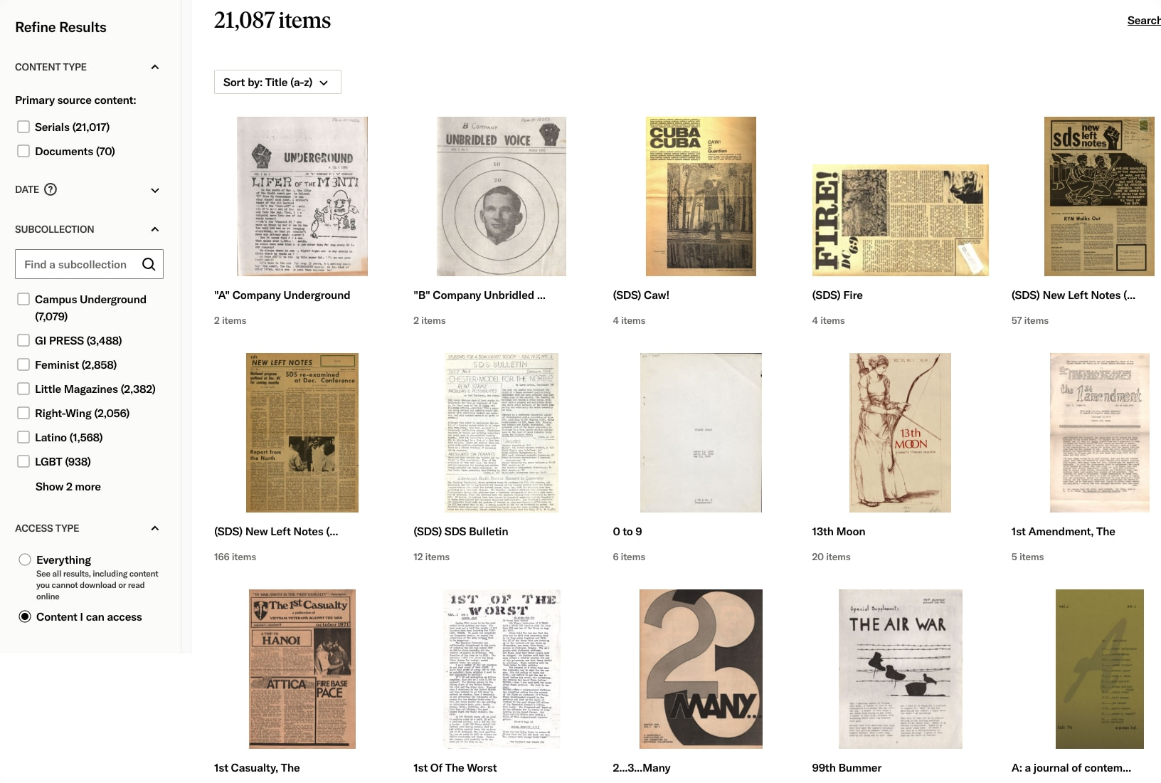 Independent Voices on JSTOR captured website design