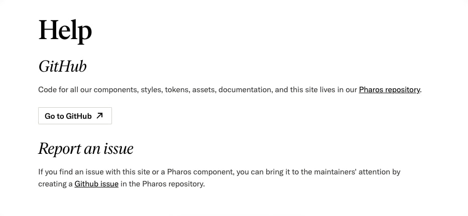 Home | Pharos: JSTOR's Design System captured website design