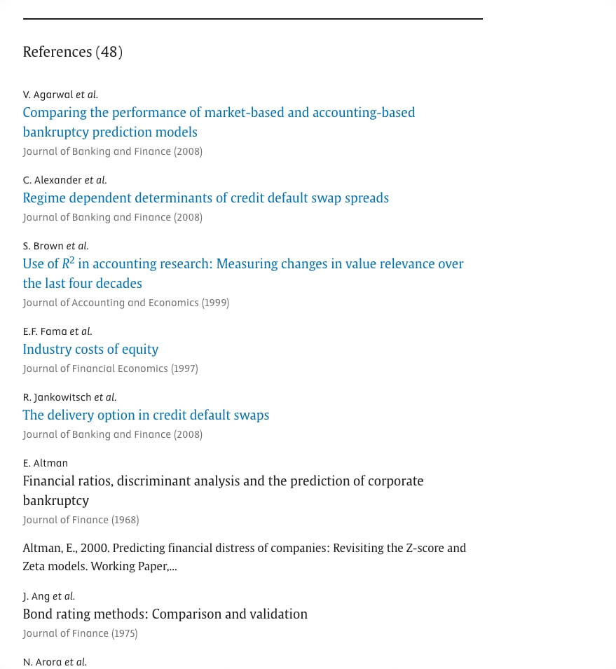 Accounting-based versus market-based cross-sectional models of CDS spreads - ScienceDirect captured website design