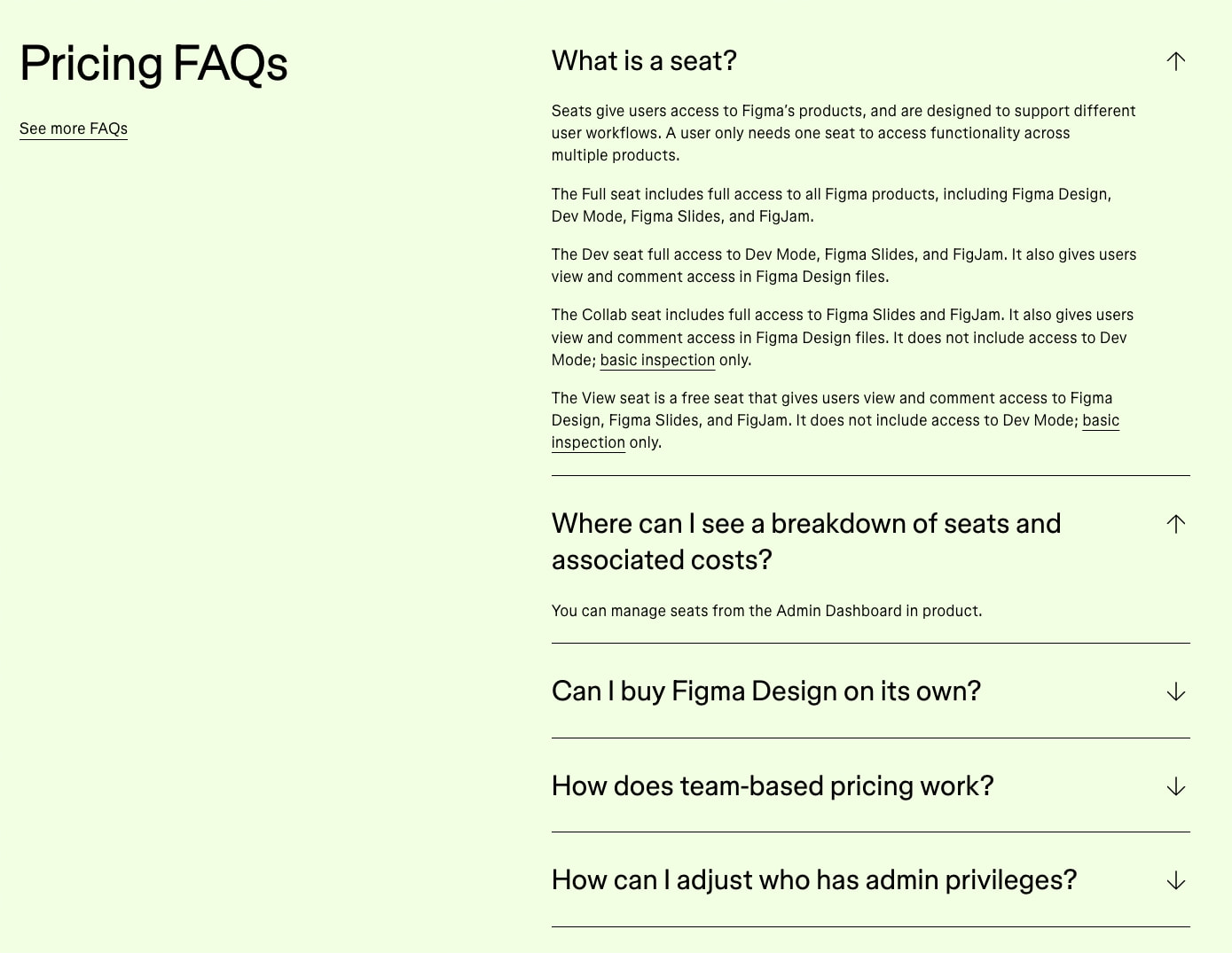 Plans & Pricing | Figma captured website design