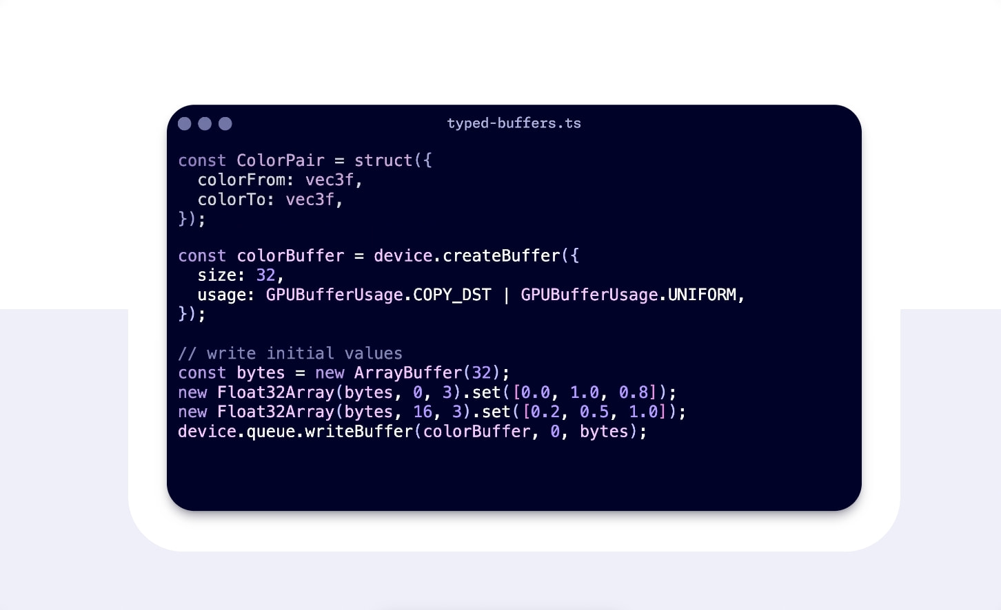 TypeGPU – Type-safe WebGPU toolkit captured website design
