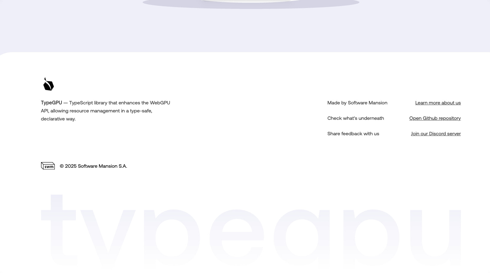 TypeGPU – Type-safe WebGPU toolkit captured website design