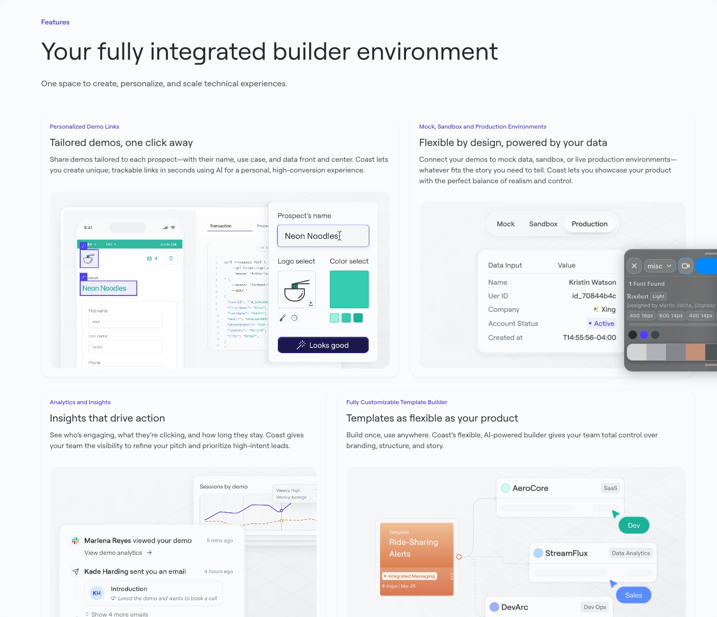 Coast | The API Go-to-Market Platform captured website design