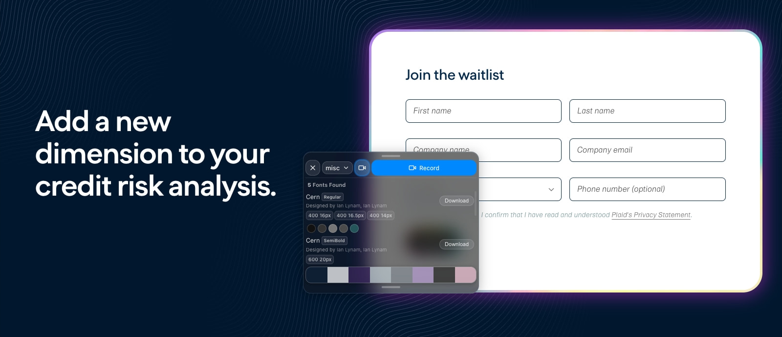 LendScore: A smarter credit risk score with network insights | Plaid captured website design