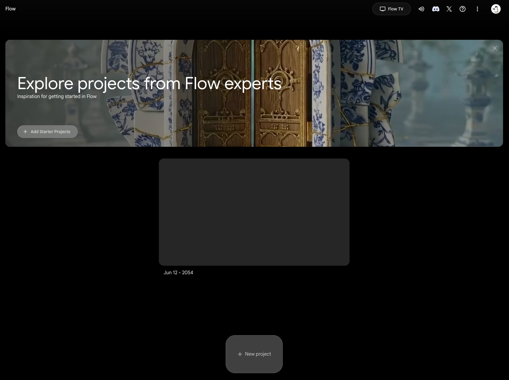Flow captured website design