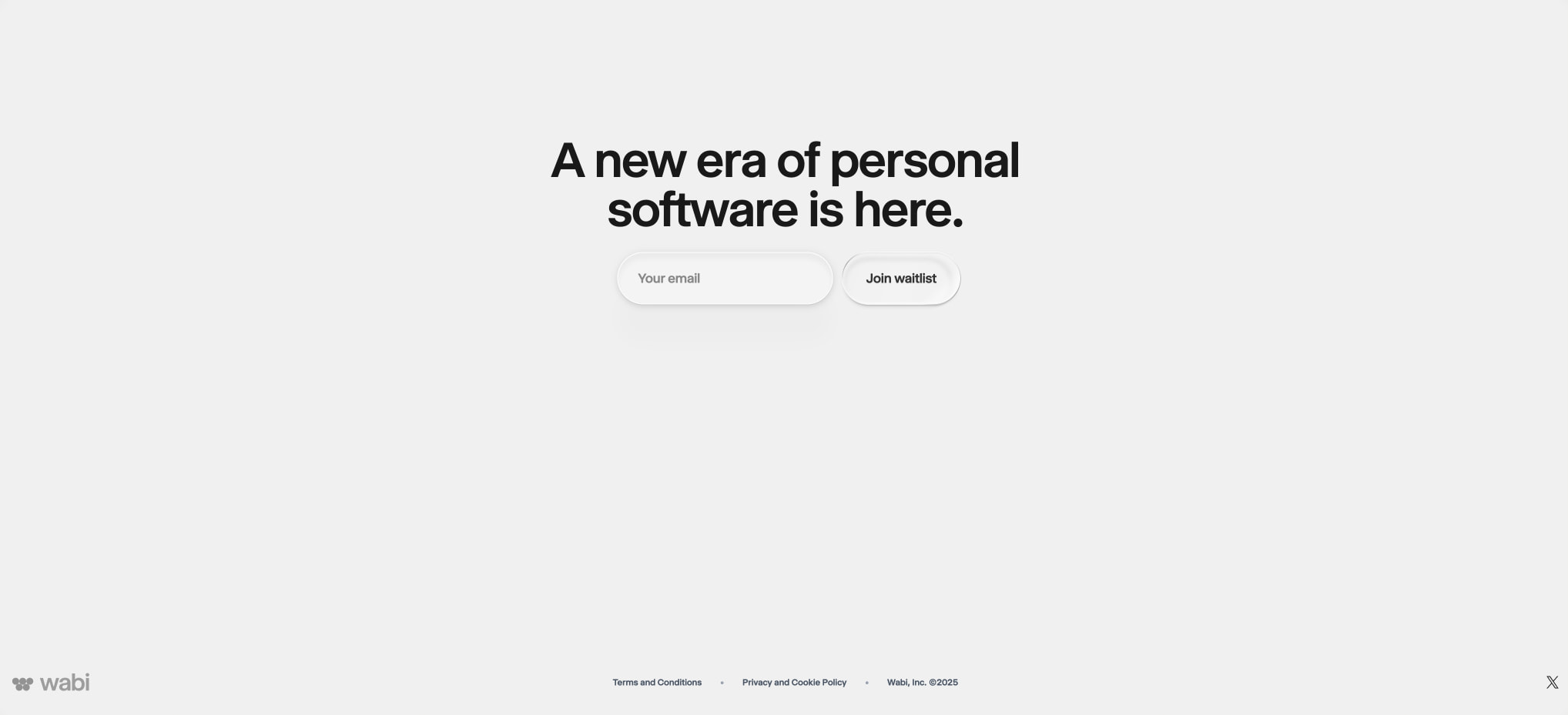 Wabi captured website design