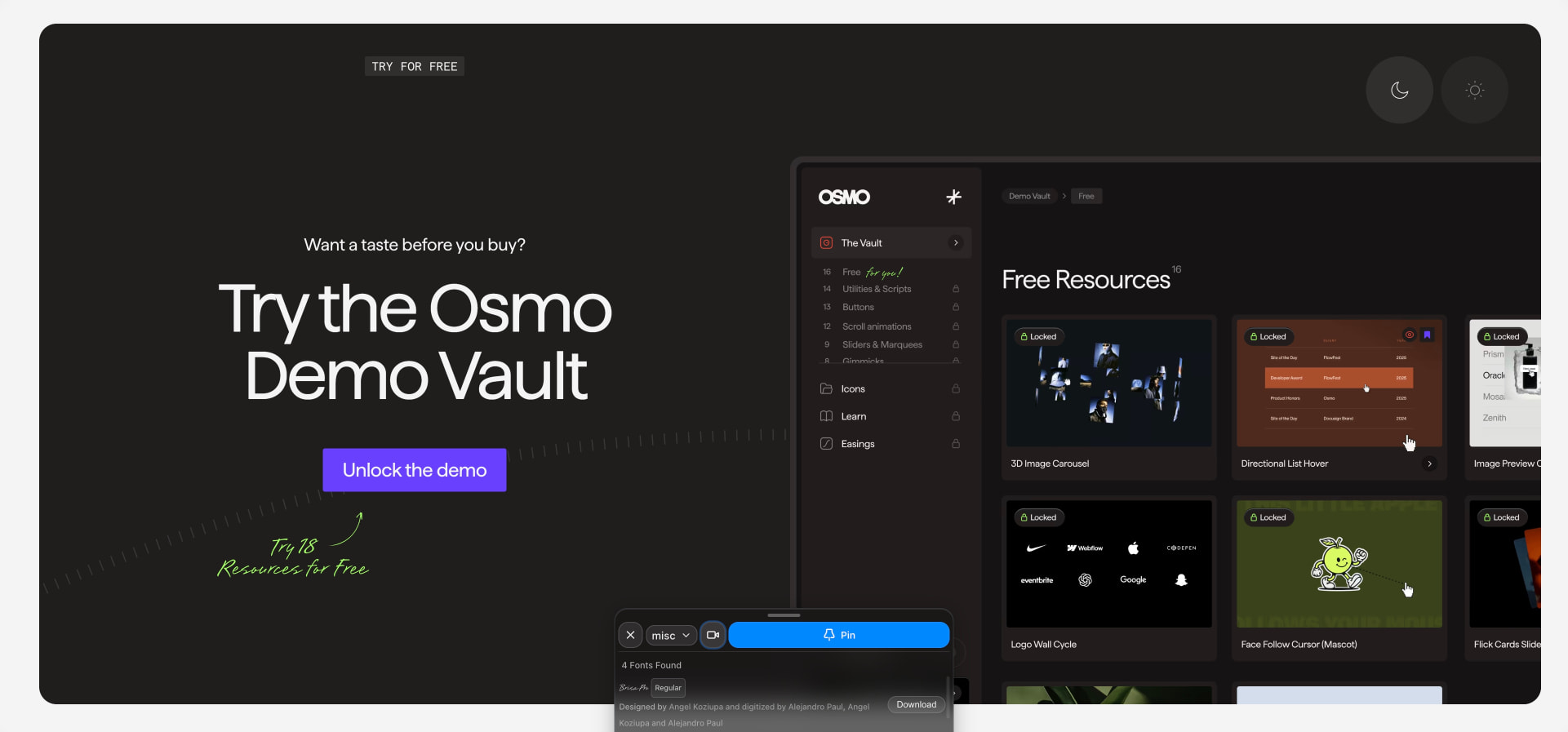 Plans & Pricing - Osmo captured website design