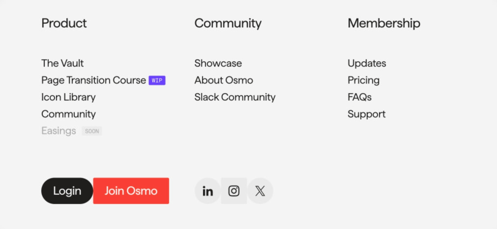 Plans & Pricing - Osmo captured website design