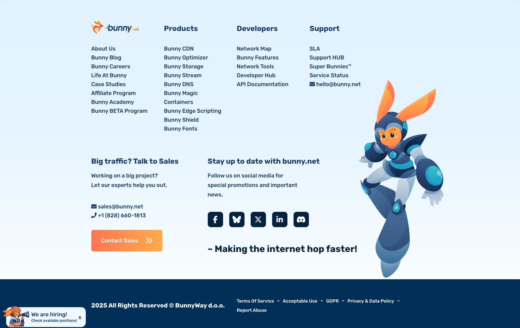 bunny.net - The Global Edge Platform that truly Hops captured website design