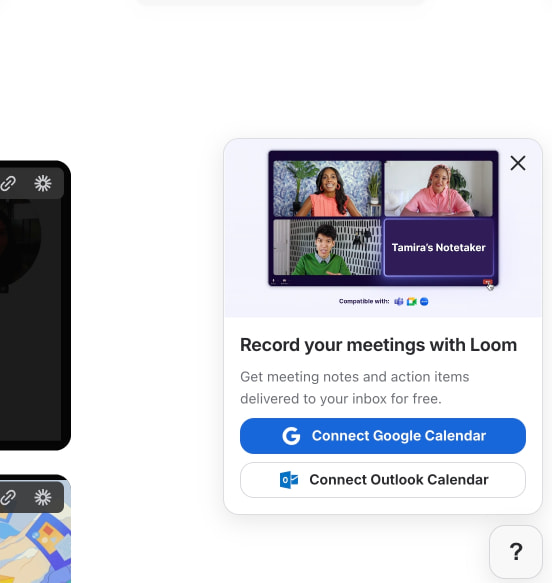 Loom | Free Screen & Video Recording Software captured website design