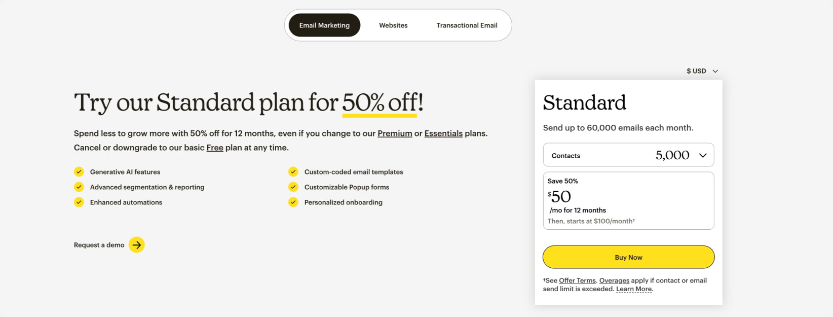Mailchimp Pricing Plans | Get Started Today | Mailchimp captured website design