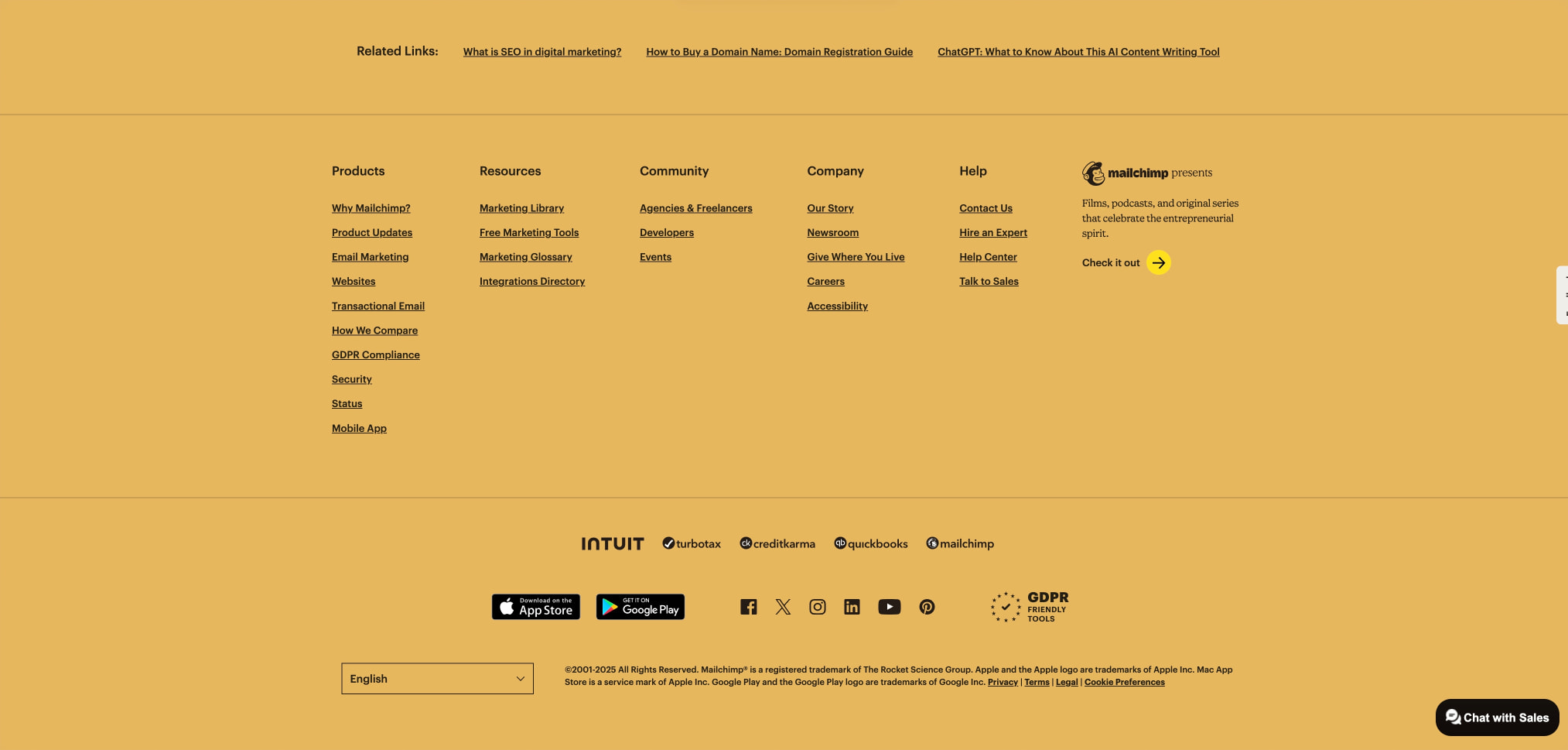 Marketing, Automation & Email Platform | Mailchimp captured website design