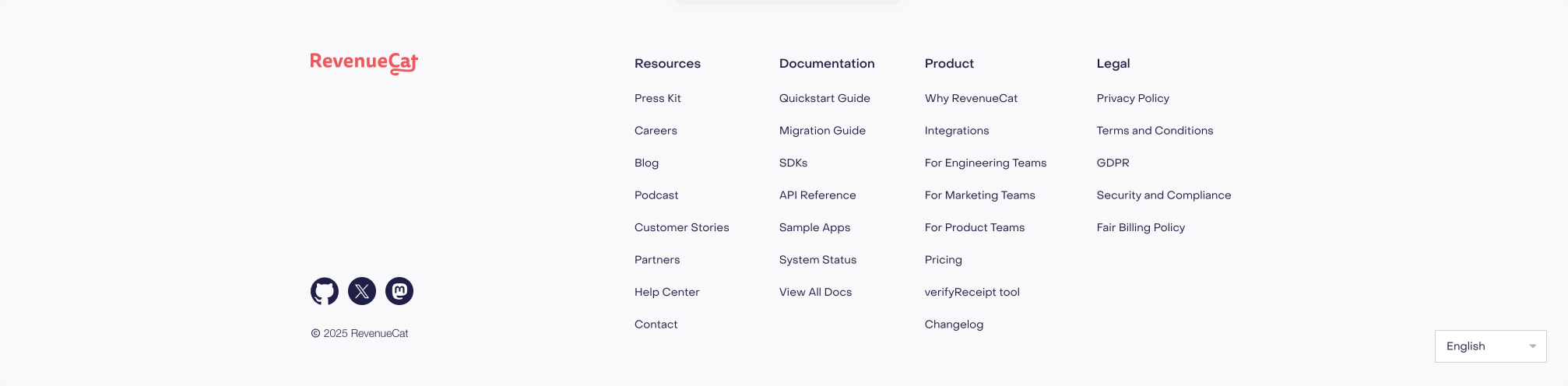 In-App Subscriptions Made Easy – RevenueCat captured website design