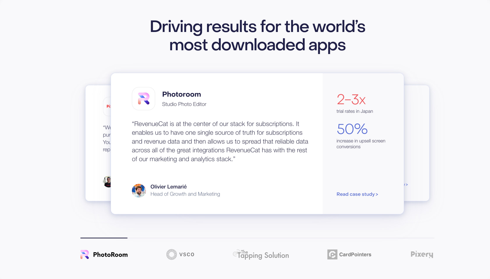 Pricing & Plans – RevenueCat captured website design
