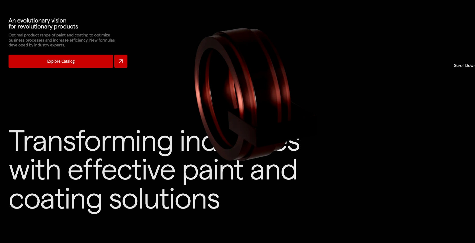 Q-Industrial captured website design