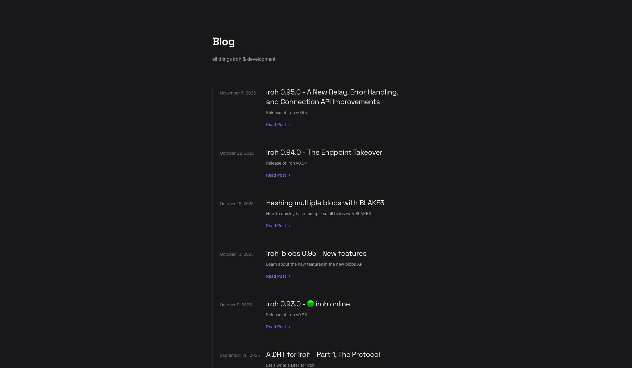 Blog - Iroh captured website design