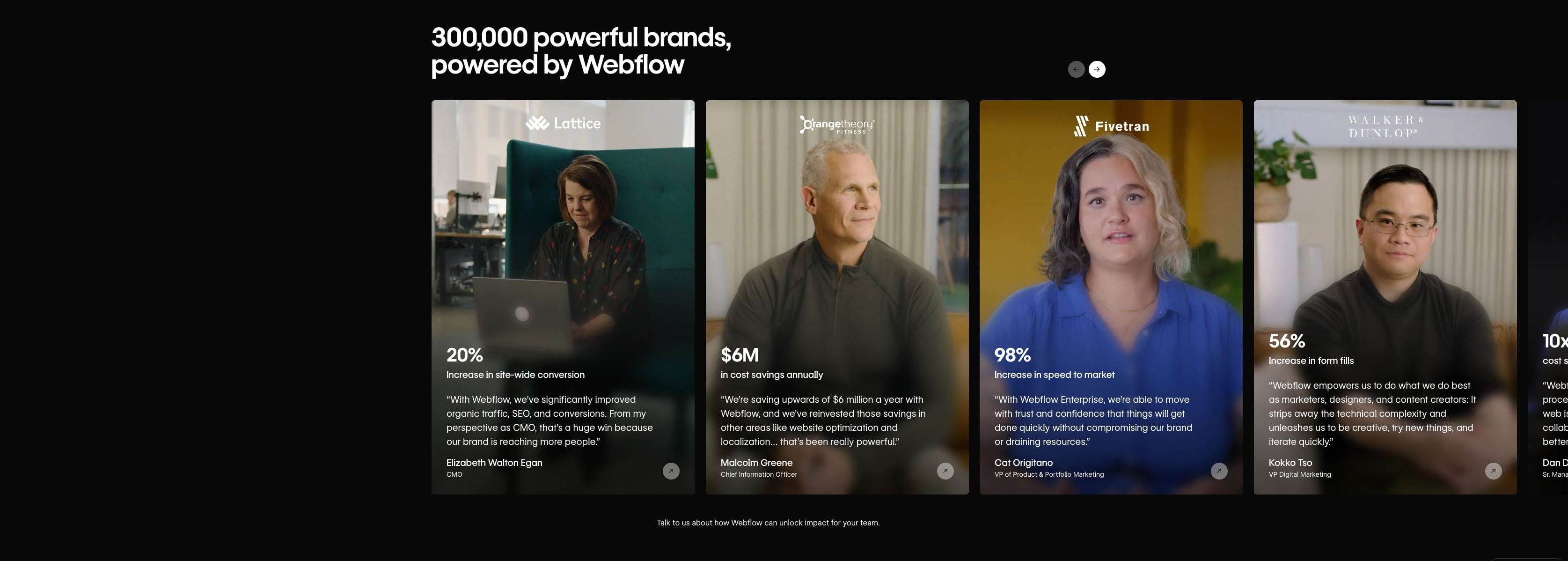 Webflow Enterprise | Build & Scale Enterprise Websites captured website design