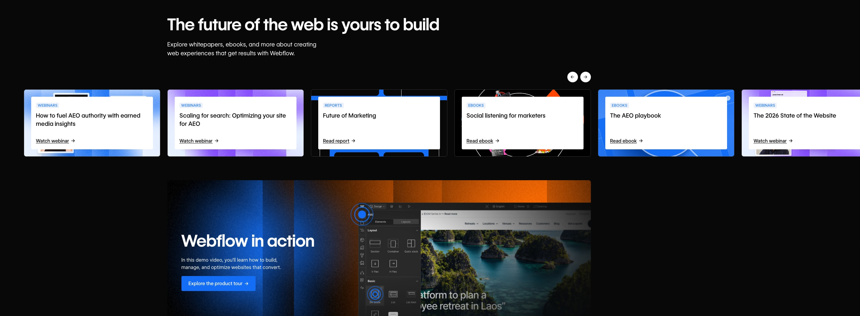 Webflow Enterprise | Build & Scale Enterprise Websites captured website design