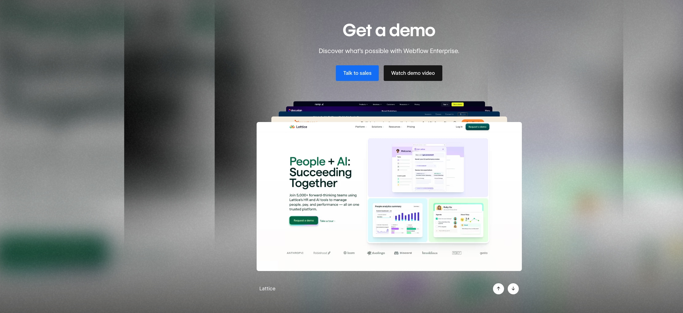 Webflow Enterprise | Build & Scale Enterprise Websites captured website design