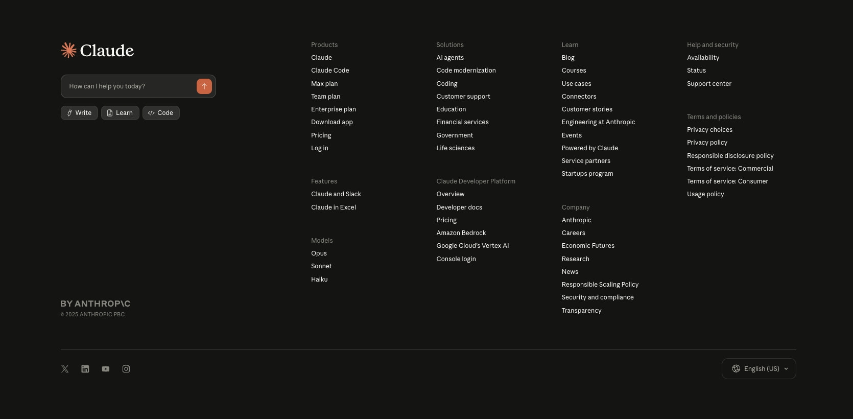 Claude Code | Claude captured website design