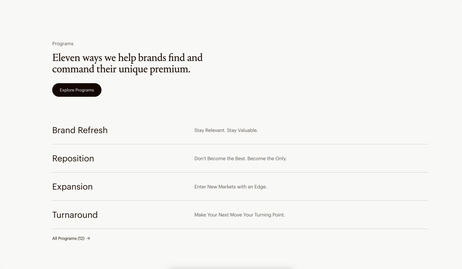 COLLINS captured website design