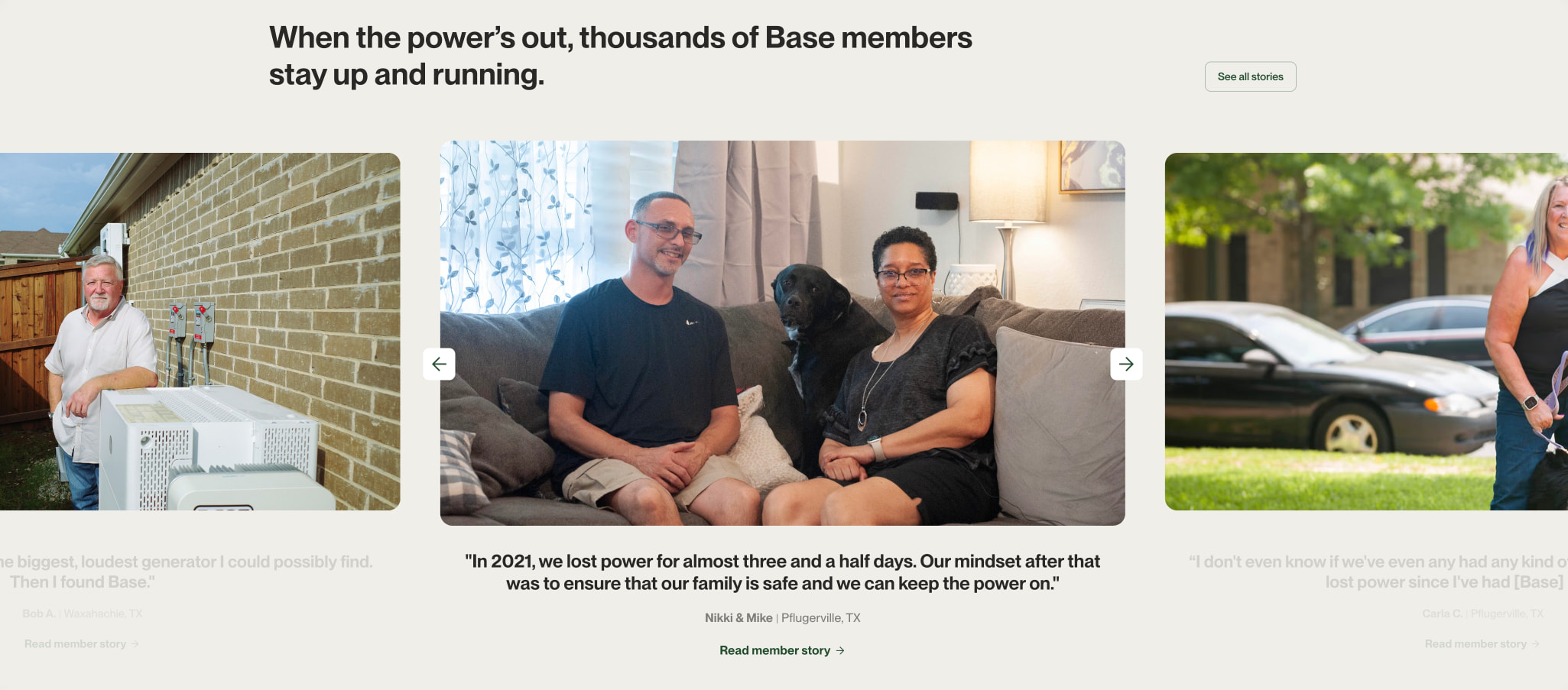 Texas' Only Energy Provider With Home Backup Power | Base Power captured website design
