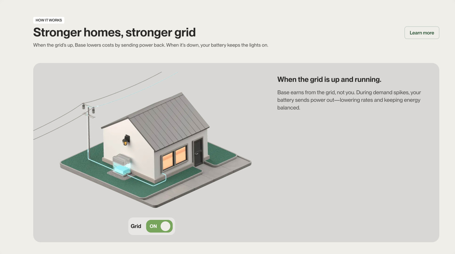 Texas' Only Energy Provider With Home Backup Power | Base Power captured website design