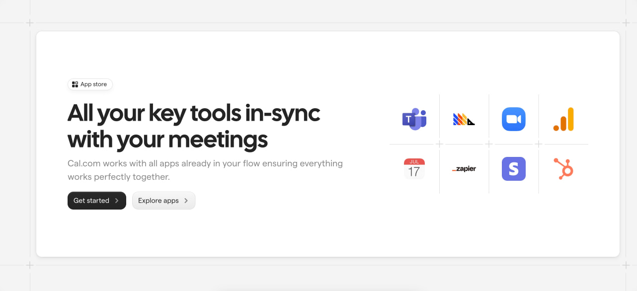 Cal.com | Open Scheduling Infrastructure captured website design
