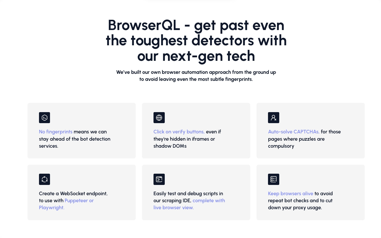 Browserless - Browser Automation and Bypass Bot Detectors captured website design
