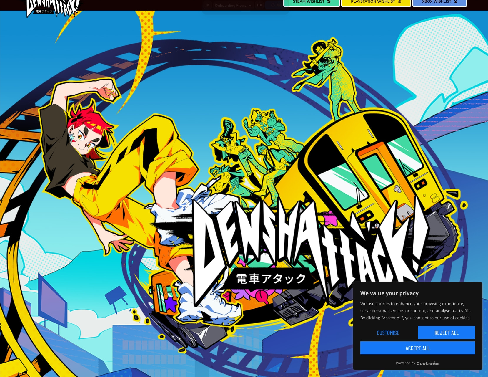 Denshattack! - Fireshine Games captured website design