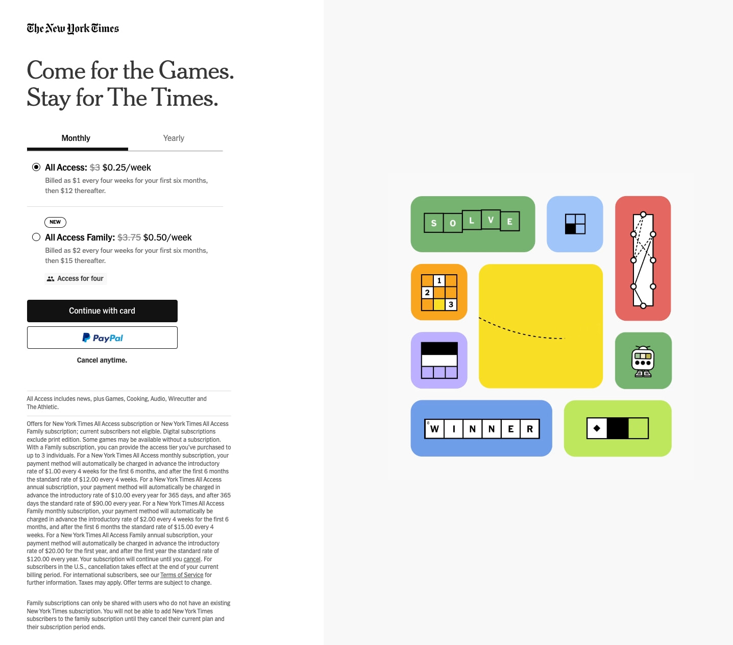 The New York Times: Digital and Home Delivery Subscriptions captured website design