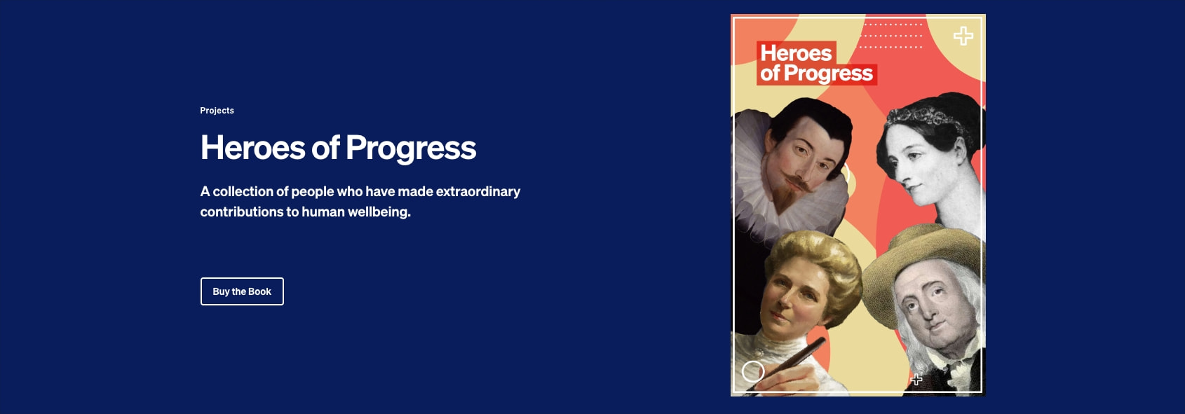 Heroes of Progress - Human Progress captured website design