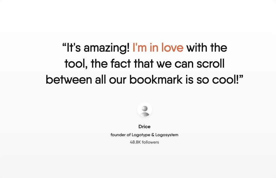 Bookmarkify - All in one bookmark manager captured website design