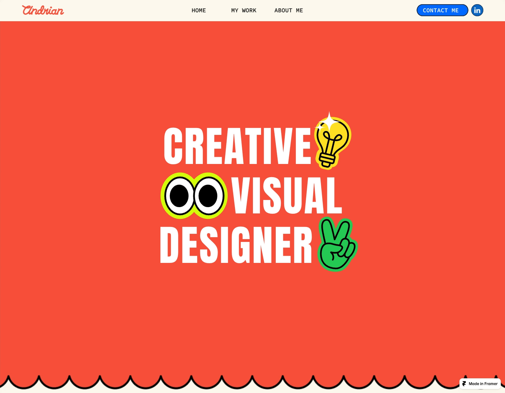 Andrian Syahroni Home captured website design