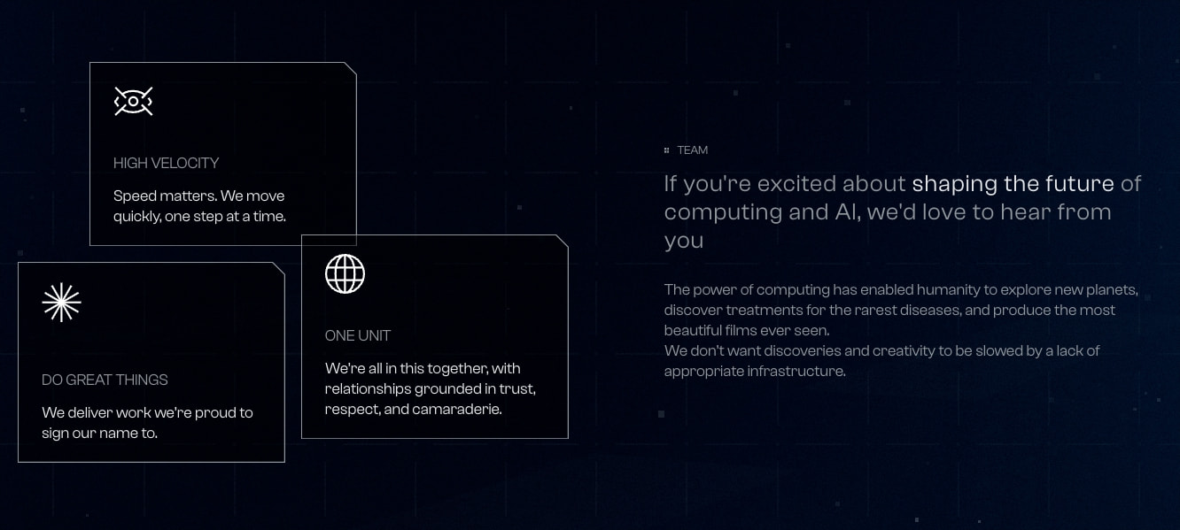 Arago captured website design