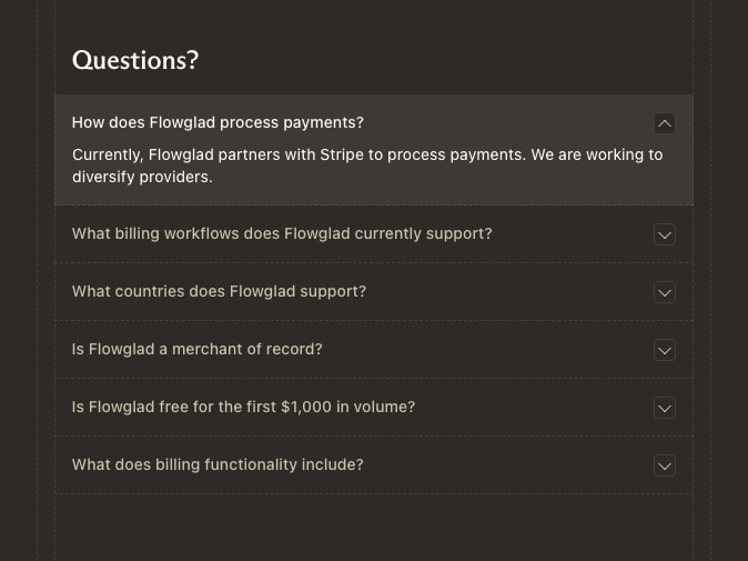 Flowglad - Make Internet Money captured website design