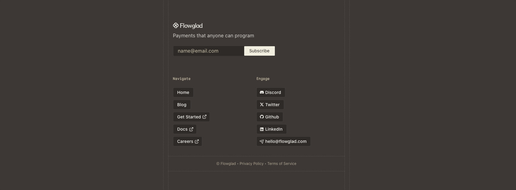 Flowglad - Make Internet Money captured website design