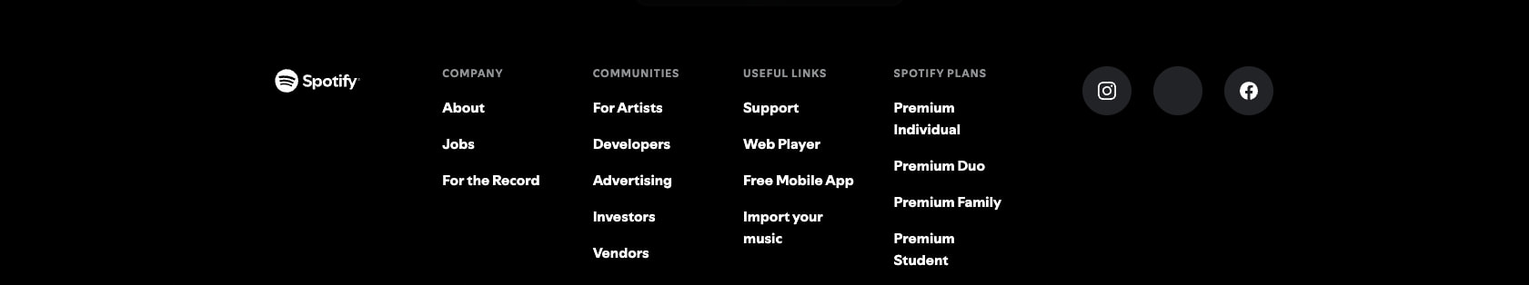 Spotify Premium - Spotify (US) captured website design