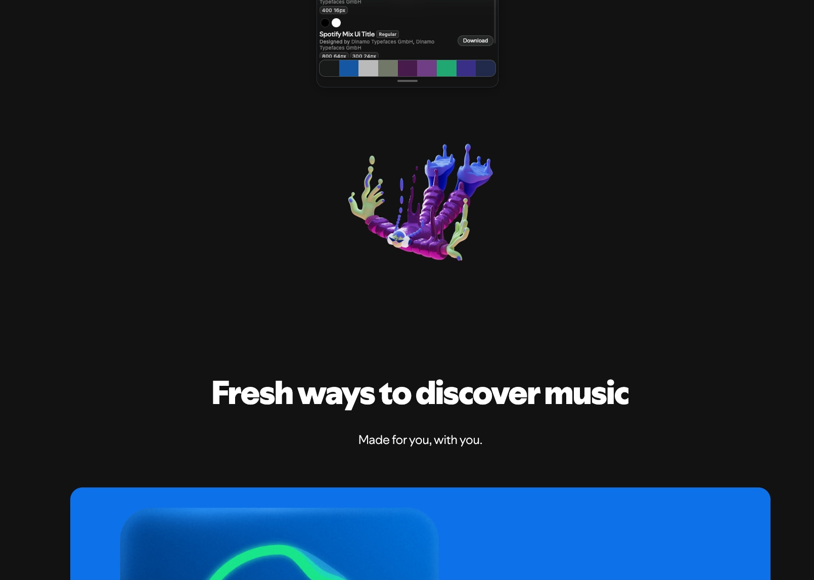 Spotify Premium - Spotify (US) captured website design