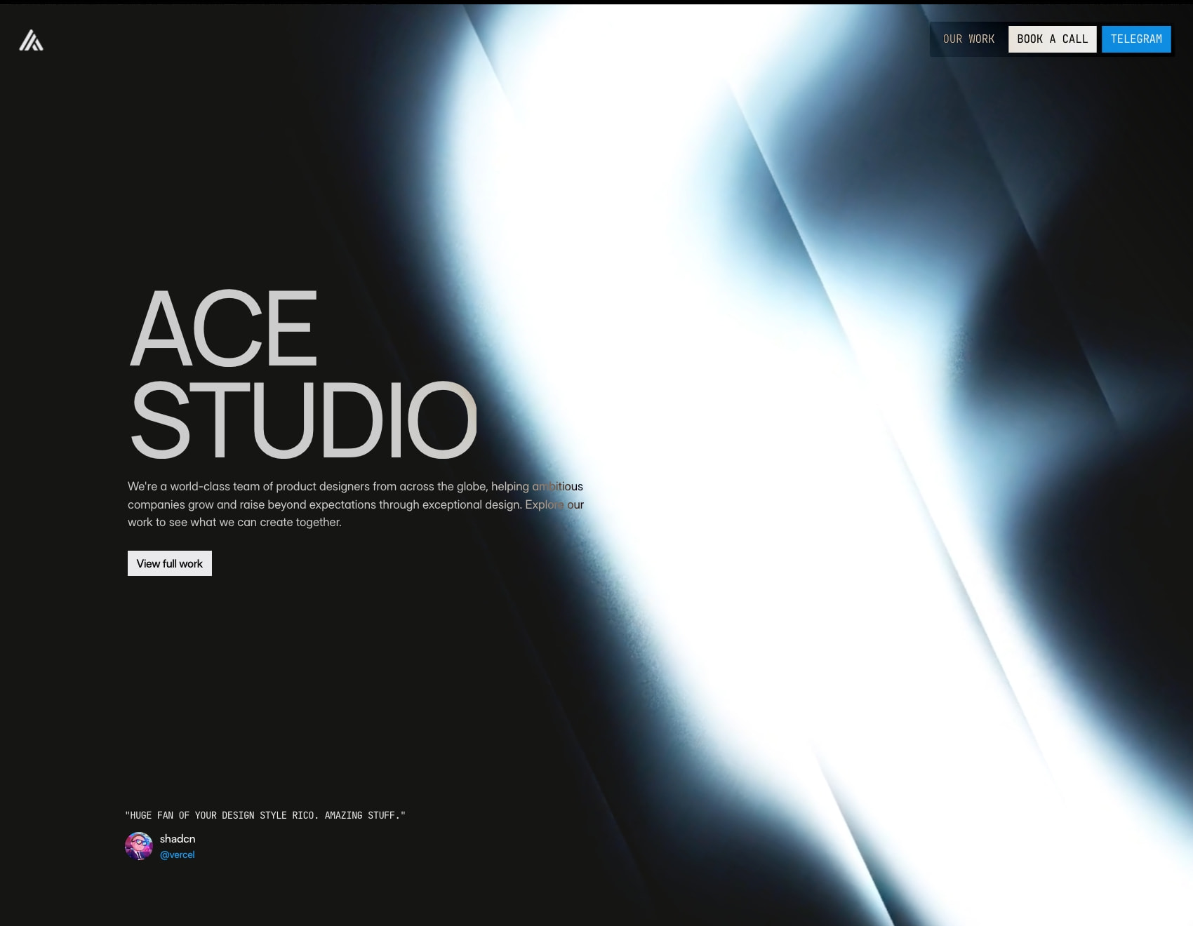 Ace Design - Product Design Studio captured website design
